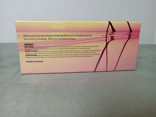 NEW 3 Bathbomb Set Rose + Blueberry + Lavender Spa Relax Bath Bomb BIKINI LAB - Picture 6 of 7