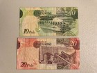 Botswana - set of 2 circulated banknotes - 10 Pula and 20 Pula -African currency — photo 2