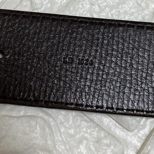 Authentic Louis Vuitton Browwn Size 85/34 Belt LV Initial Leather From Japan - Picture 19 of 24