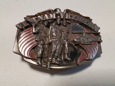 Rare Vintage Vietnam War Veteran Siskiyou Belt Buckle Made In The USA