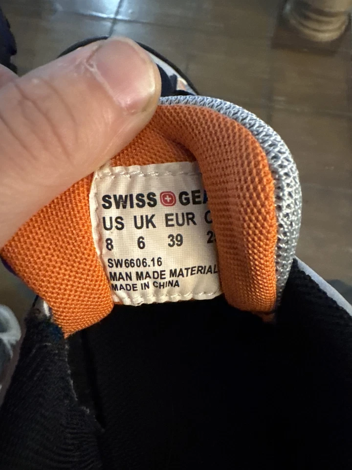 Swiss Gear Zapatos Mujer’s Talla 8 Gris Naranja Negro Trail Senderismo Aire Libre Tenis Foto 4 de 4