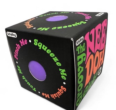 Nee Doh Schylling The Groovy Glob Purple Squishy Toy NIB