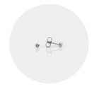 Studex System 75 Baby Bezel 2mm April Crystal Piercing Studs Stainless Steel NEW — photo 4