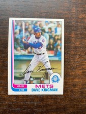 1982 O-Pee-Chee baseball OPC #276 Dave Kingman - New York Mets NRMT