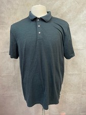 Member's Mark Luxe Active Polo Dark Gray Short Sleeve Size L