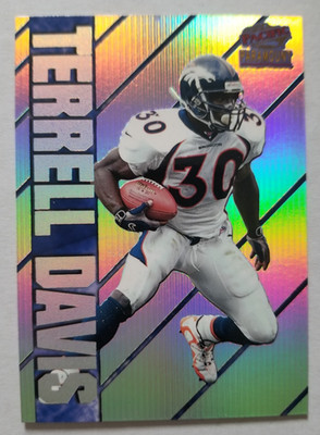 1998 Pacific Paramount Terrell Davis #9 Personal Bests Denver Broncos