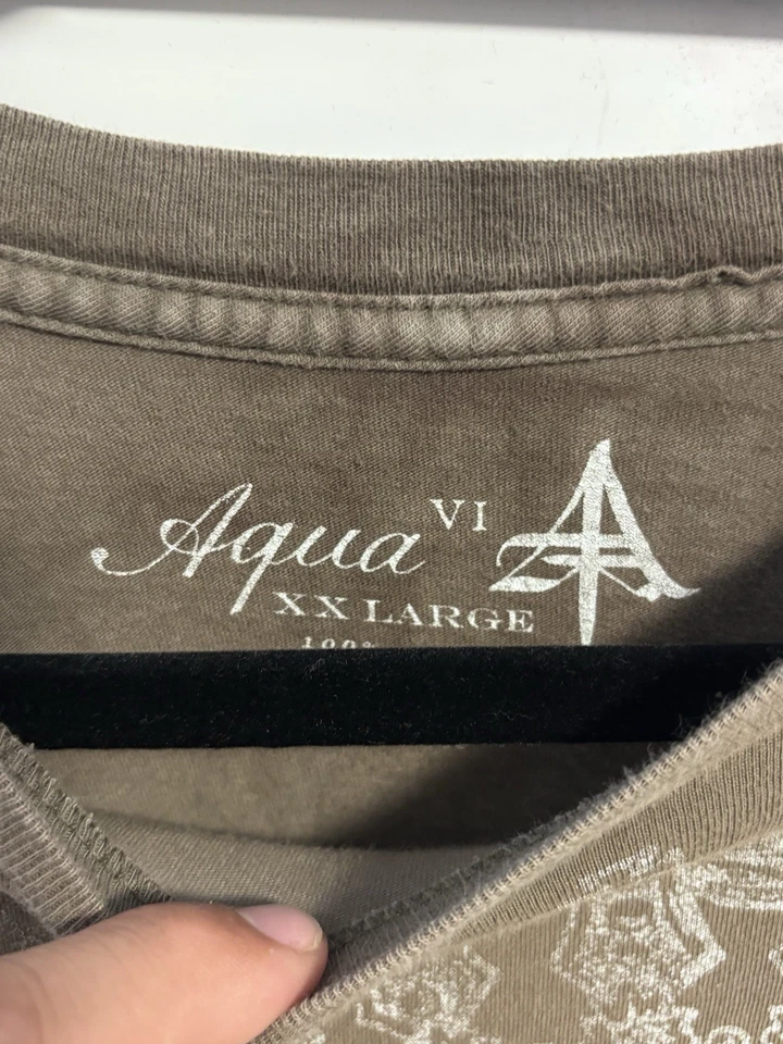 Vintage Aqua VI T Shirt Size XXL 90s Y2K - Image 2 of 3