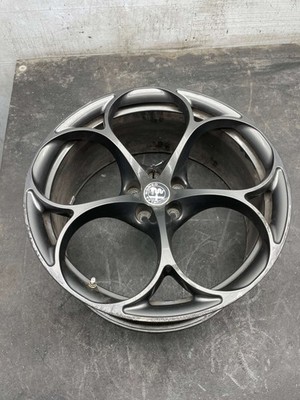 2018 ALFA ROMEO STELVIO OEM 20X9 5 SPOKE WHEEL RIM | DARK GRAY * CURB RASH*