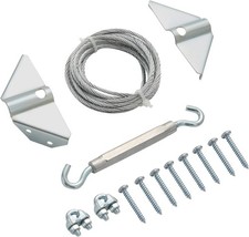 Heavy Duty Anti Sag Gate Kit 1 Pack, Adjustable Gate Hardware with Anti Tip Kit,
