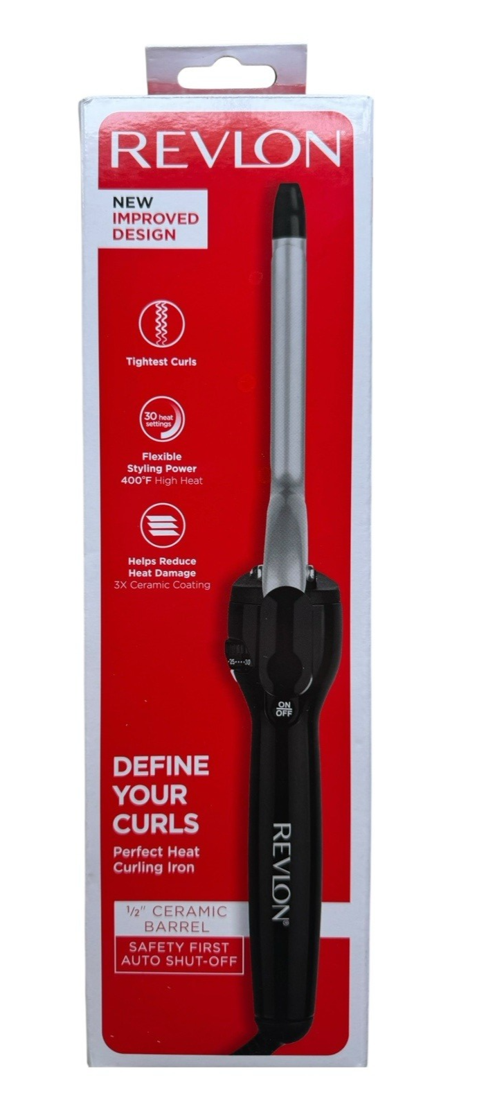 Revlon Perfect Heat 1/2 Inch Ceramic Curling Iron 30 Second Heat Up RV053CP4-image