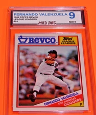 FERNANDO VALENZUELA---1988 TOPPS REVCO**LEADERS----MINT 9---DODGERS**MAD Dog