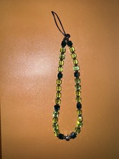 EUC StringTing The Drip Ting Swarovski Green Crystal Phone Charm