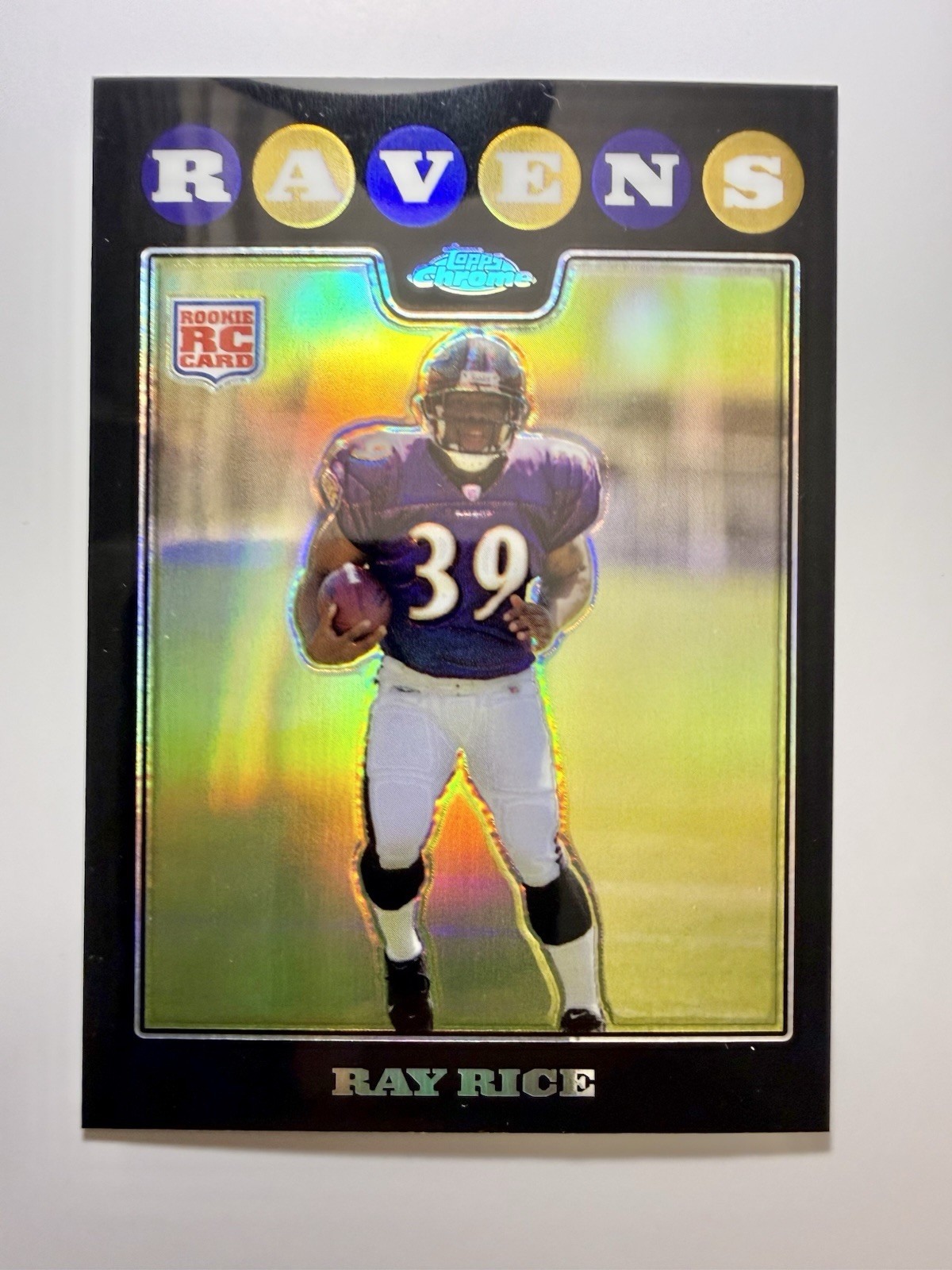 Ray Rice Topps Chrome #TC187 Refractor