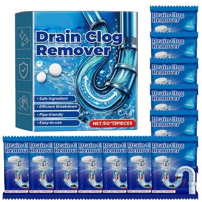 Sink Cleaner Tablets Effervescent Drain Clogs Remover Tablets Toilet Cleaning