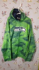   Seattle Seahawks NFL Team Apparel Hoodie Mens 2XL ZUBAZ Green