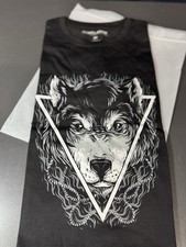 Musclebox Wolf Tee Motivational Workout Gym Men’s Medium Brand New