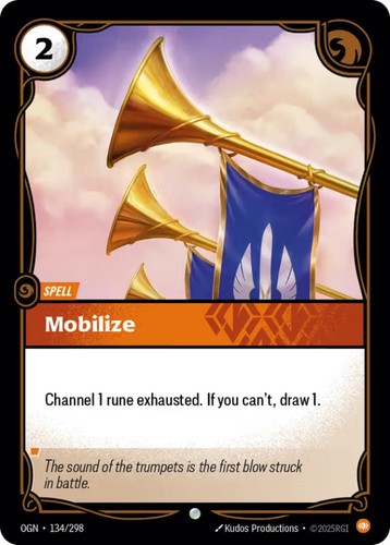 Mobilize - 134/298 - RiftBound: Origins - Near Mint -
