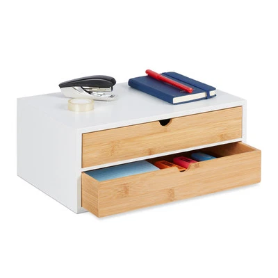RELAXDAYS Schubladenbox Schreibtisch Organizer Mini Kommode Büro Ordnungssystem MDF