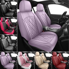 Luxury Leather Car 5 Seat Covers Front Rear Full Set Cushion Protector Universal