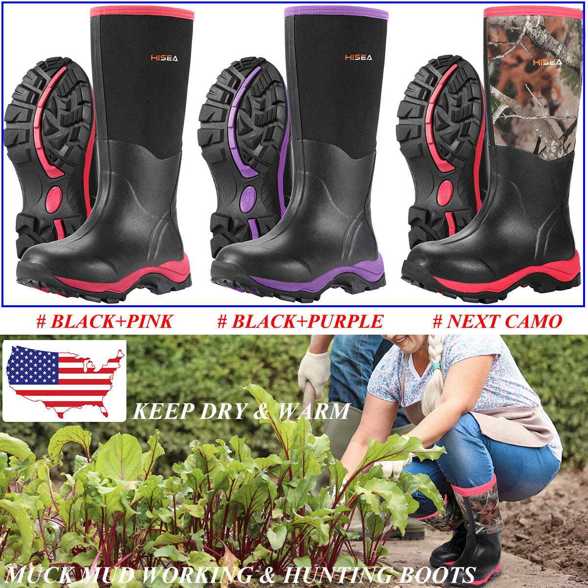 women's arctic ice tall muck boots