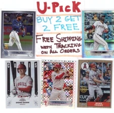 2022 Topps Chrome w/ Parallels + Inserts B2G2 FREE, Ships FREE Pick Your Card