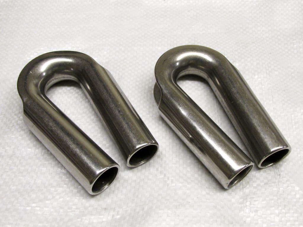 Tube Wire Rope Thimbles Stainless Steel x2 12MM (Sheave Tubular Protector 1/2"")