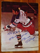 Rare 1960's Brad Park Signed Cardboard Store Advertising Sign Rexall 