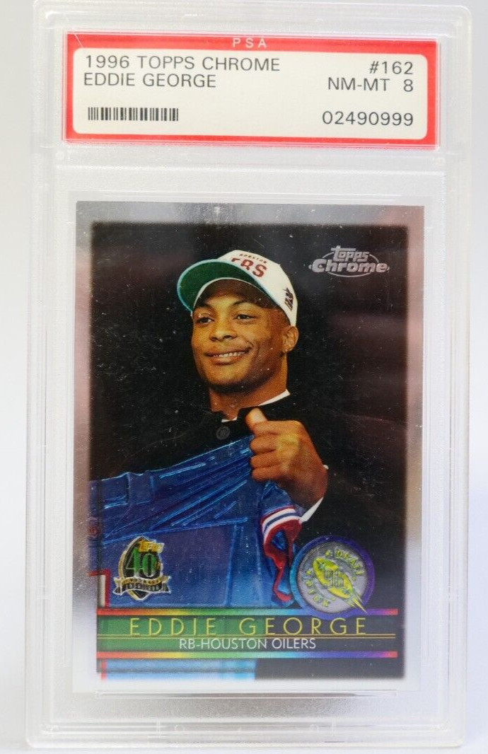 1996 Topps Chrome EDDIE GEORGE #162 PSA 8    (A1)