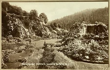 Victoria BC Canada Butchart Gardens Real Photo Vintage RPPC Postcard Unposted
