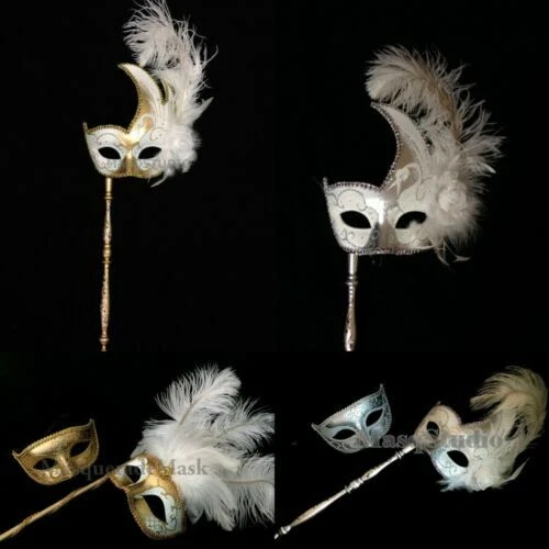 Disfraz Adulto Unisex blanco burlesque máscaras y antifaces