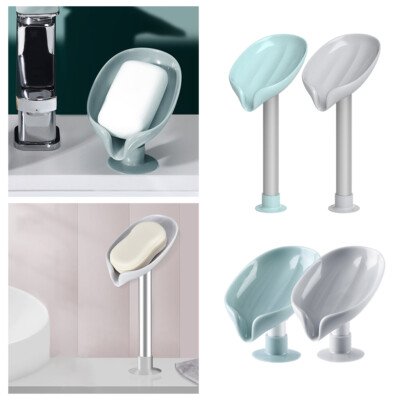 Leaf Shape Soap Box Drain Soap Holder Box Bathroom Shower Sponge Storage Tray Leaf Shape Soap Box Drain Soap Holder Box Bathroom Shower Sponge Storage Tray
