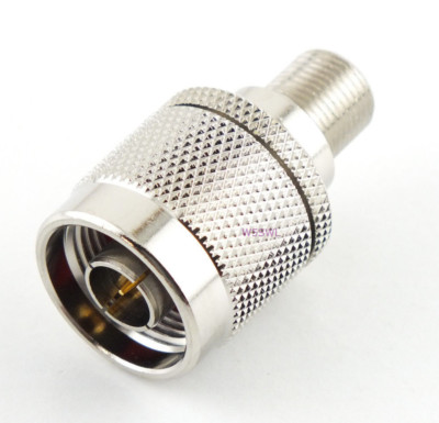 N Male to Type F Female Coax Adapter Connector -  USA Ham Radio Seller