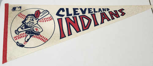 Vintage 1970s Cleveland Indians Pennant MLB 29"