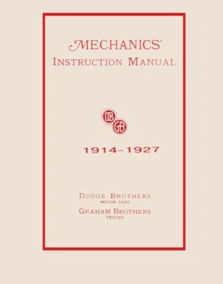 1914 1923 1924 1925 1926 1927 Dodge Shop Service Repair Manual