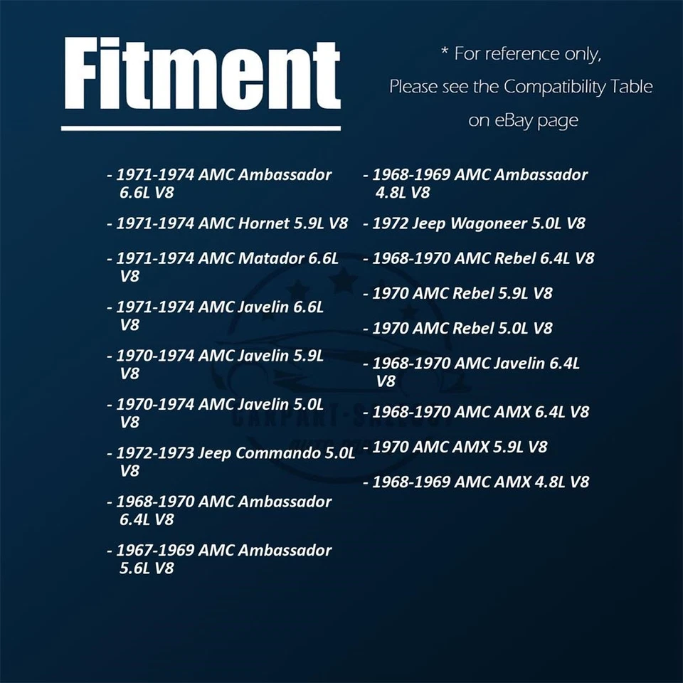 Soportes de motor MRC delanteros 2x para AMC American 1967-1968 5,6 L Foto 3 de 4