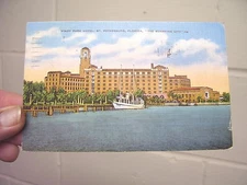 1937 POSTCARD VINOY PARK HOTEL ST. PETERSBURG FL SUNSHINE CITY