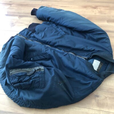 希少 Buzz Rickson's B-15C M11123 36 BUZZ RICKSON'S B-15C MA-1 M11046 Flight jacket Men's Size 36 Navy