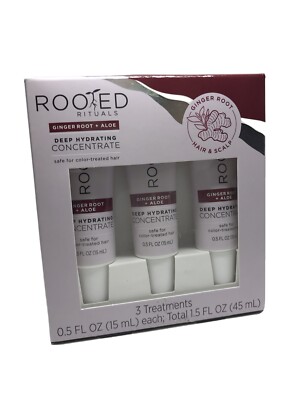 3 Pack Concentrated Hair Treatment (Deep Hydrating) by Rooted Rituals