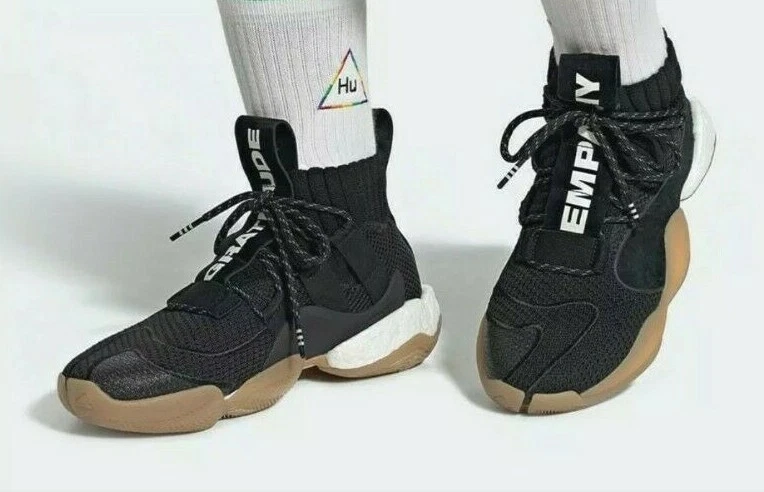 Adidas X Pharrell Williams Black Crazy BYW HU Basketball Shoes