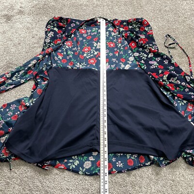 Favlux Fashion Dress Womens Plus 2X Blue Floral Sleeveless Knee Length Wrap Tie | eBay Favlux Fashion Dress Womens Plus 2X Blue Floral Sleeveless Knee Length Wrap Tie | eBay