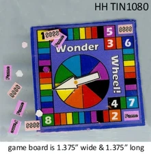 Wonder Wheel Board Game Dollhouse Miniatures 1:12 Scale