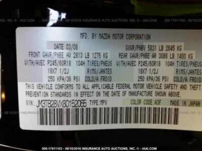 Temperature Control Front With Heated Seats Fits 07-09 MAZDA CX-9