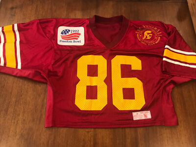 1992 usc football helmet 1992 Game Used USC Trojans Liberty Bowl Jersey game worn jersey