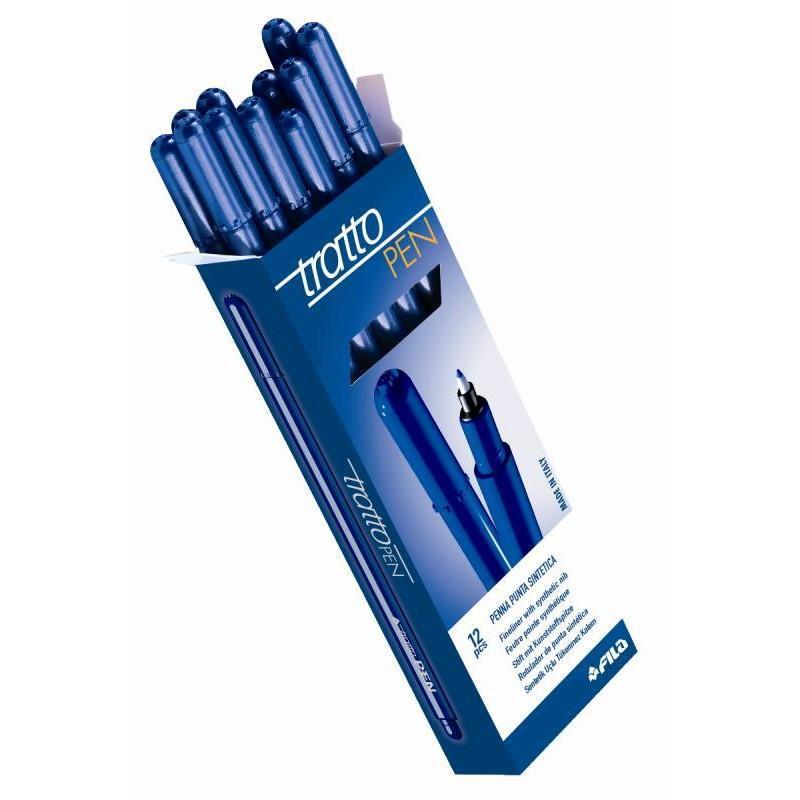 Tratto – Penna Tratto Pen Metal Blu 12 Pezzi