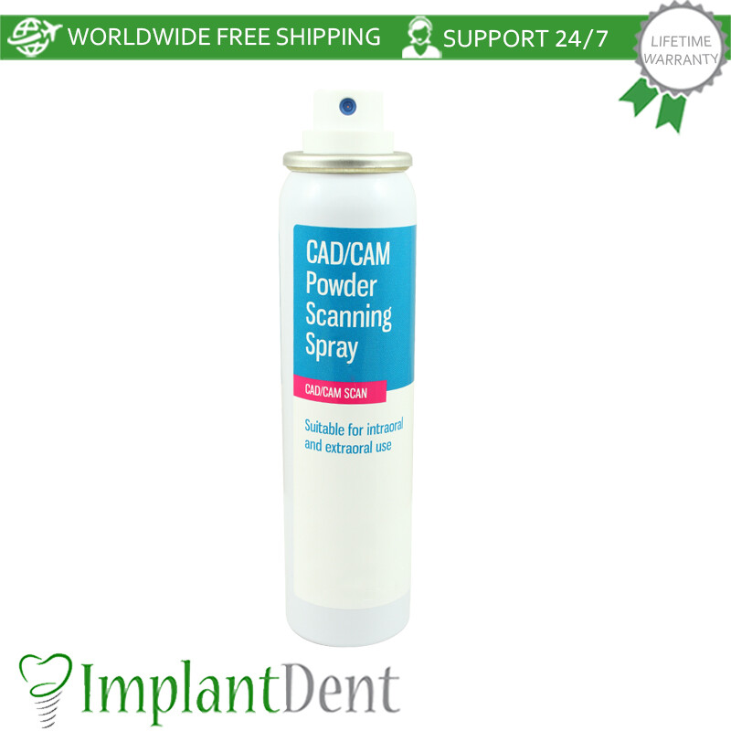 1x CAD/CAM Powder Scanning Spray Dental Intra0ral Scan 75ml Dentistry ...