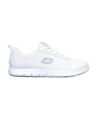 SKETCHERS Work Damen rutschfester GHT Relaxed Fit Schnürschuh Arbeitsschuh - UK 3-8