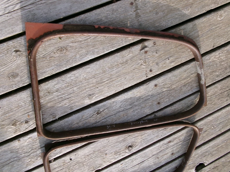 HUDSON 1935 PUERTA TERRAPLANE ADORNO MOLDURA MOLDURA PAR ORIGINALES Foto 4 de 4