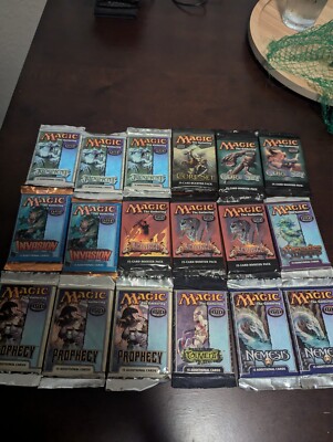magic the gathering booster packs sealed lot All pre 2005 18 pakcs | eBay