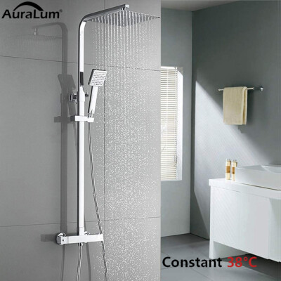 Regendusche Mit Thermostat Duscharmatur Duschsystem Produktbild-Vorschau 5