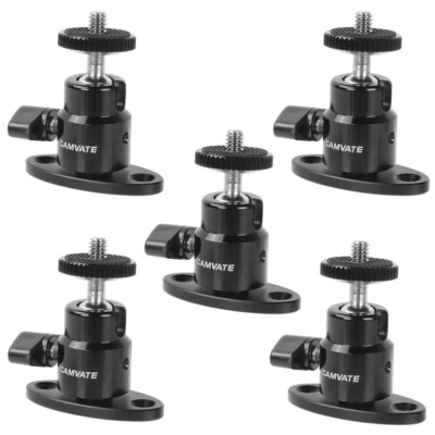 5x CAMVATE Ceiling Mount 1/4'' Mini Ball Head for Surveillance Camera Projector